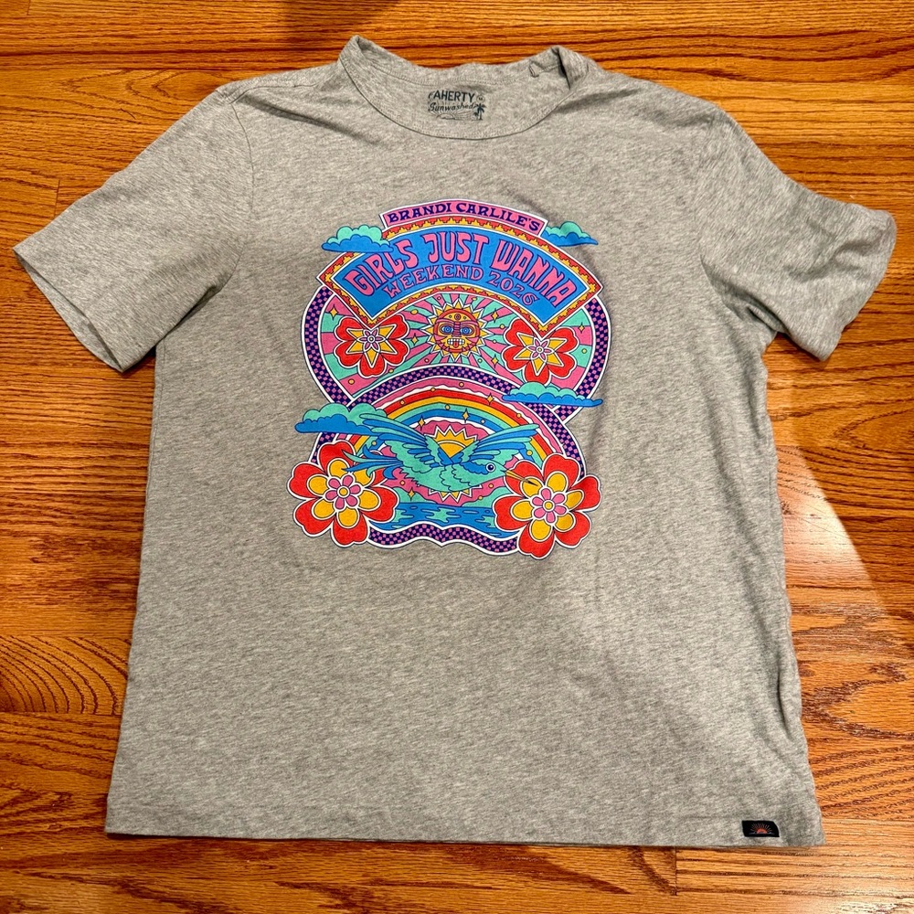 Brandi Carlile Girls Just Wanna Weekend 7 event lineup Faherty tee- medium